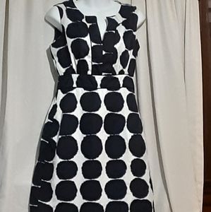 A white dress polka dots